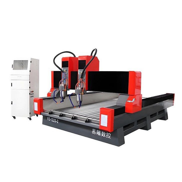 Two heads marble cnc